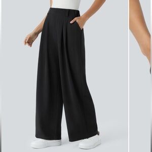 ▪️ Halara High Waisted Side Pocket Wide Leg Waffle Pants - small petite